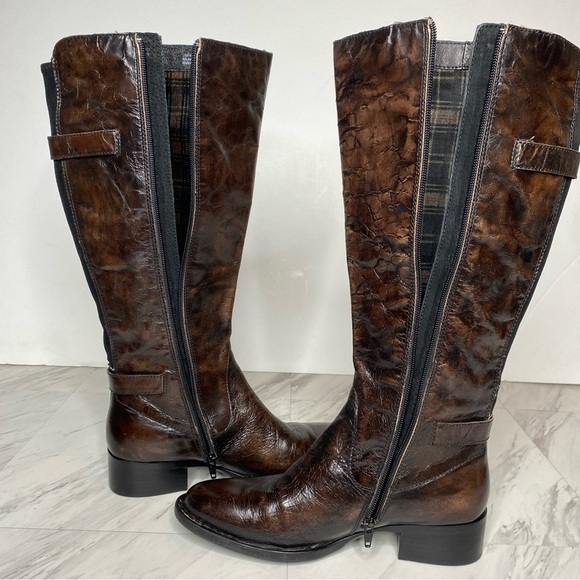 Born Gibb Knee High Brown Leather Boot 8 1/2 M - Picture 7 of 16